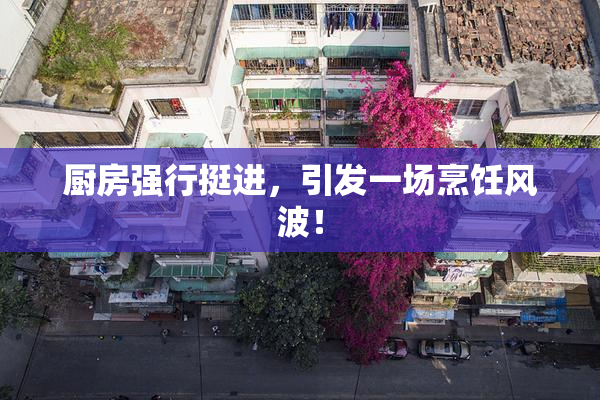 厨房强行挺进，引发一场烹饪风波！