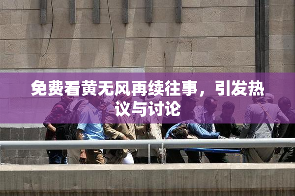 免费看黄无风再续往事，引发热议与讨论