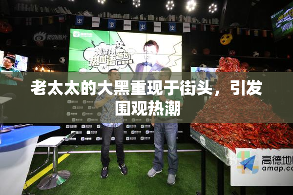 老太太的大黑重现于街头，引发围观热潮