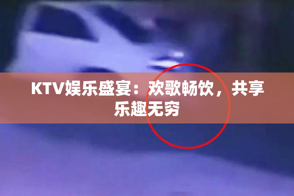 KTV娱乐盛宴：欢歌畅饮，共享乐趣无穷