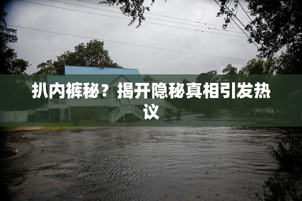 扒内裤秘？揭开隐秘真相引发热议