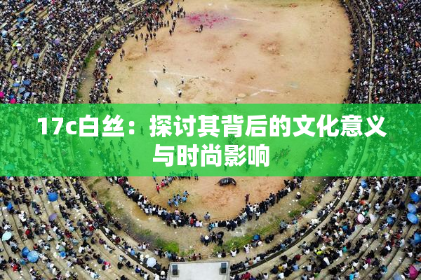 17c白丝：探讨其背后的文化意义与时尚影响