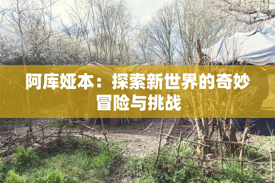 阿库娅本：探索新世界的奇妙冒险与挑战