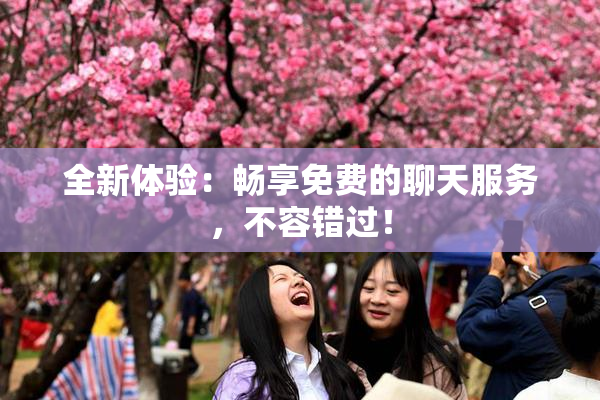 全新体验：畅享免费的聊天服务，不容错过！
