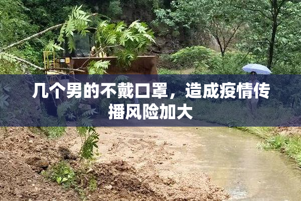 几个男的不戴口罩，造成疫情传播风险加大