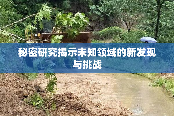 秘密研究揭示未知领域的新发现与挑战
