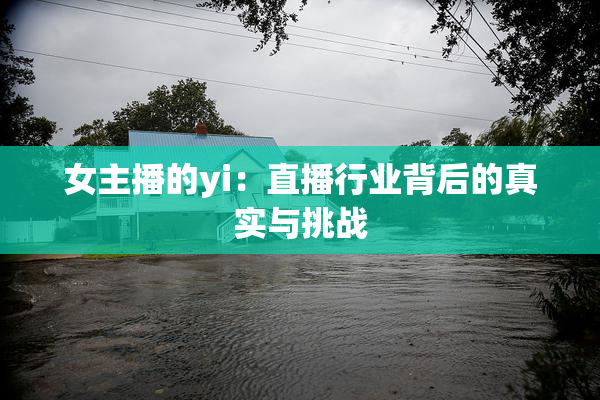 女主播的yi：直播行业背后的真实与挑战