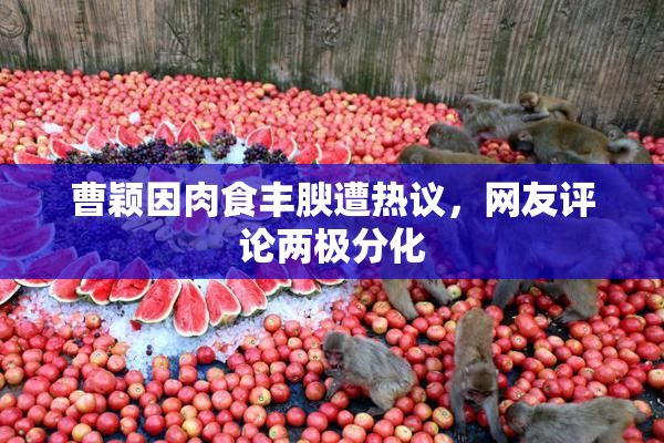 曹颖因肉食丰腴遭热议，网友评论两极分化