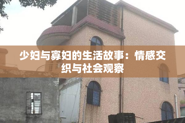 少妇与寡妇的生活故事：情感交织与社会观察