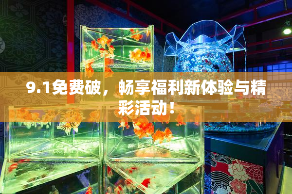 9.1免费破，畅享福利新体验与精彩活动！