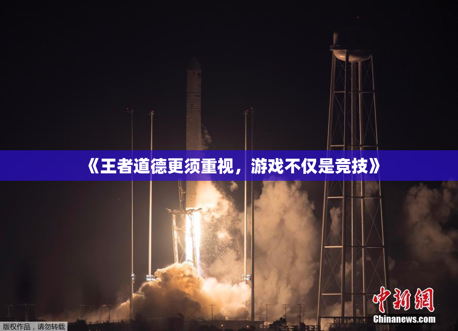 《王者道德更须重视，游戏不仅是竞技》