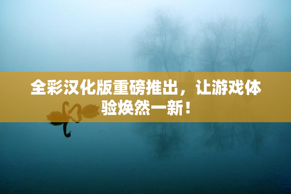 全彩汉化版重磅推出，让游戏体验焕然一新！
