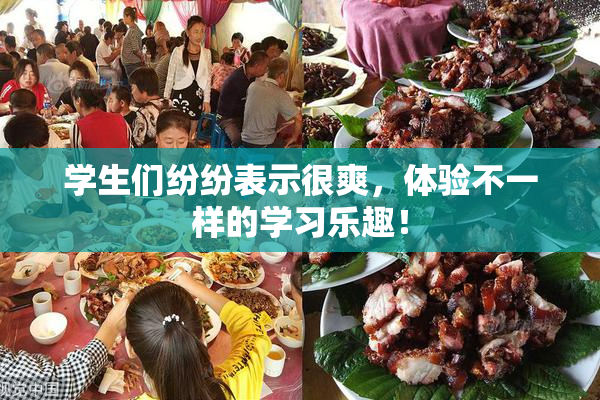 学生们纷纷表示很爽，体验不一样的学习乐趣！