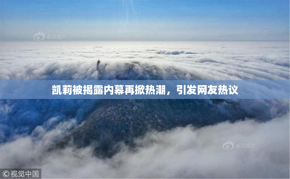 凯莉被揭露内幕再掀热潮，引发网友热议