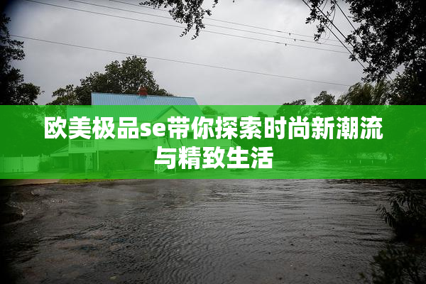 欧美极品se带你探索时尚新潮流与精致生活