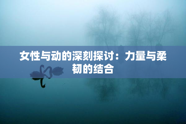 女性与动的深刻探讨：力量与柔韧的结合