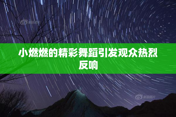 小燃燃的精彩舞蹈引发观众热烈反响
