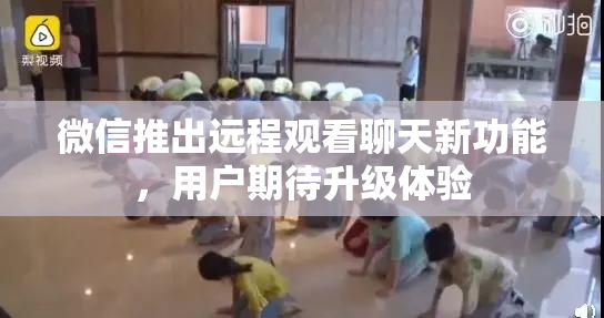 微信推出远程观看聊天新功能，用户期待升级体验