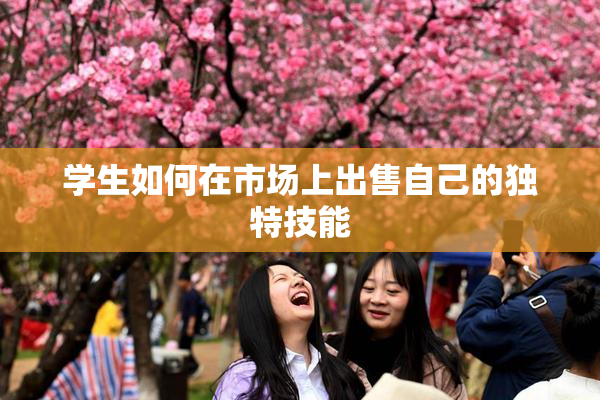 学生如何在市场上出售自己的独特技能