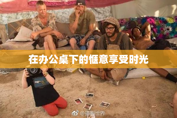 在办公桌下的惬意享受时光