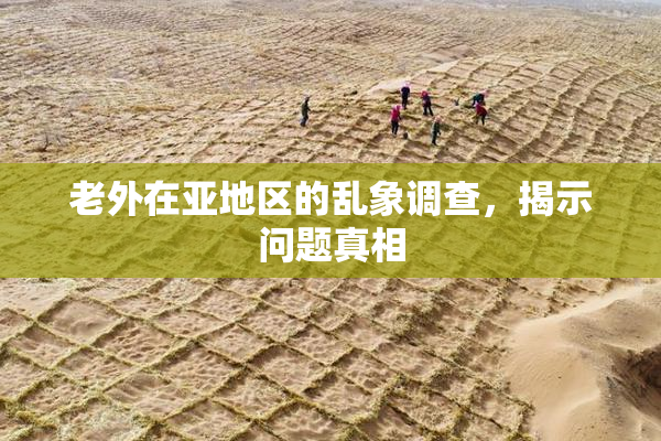 老外在亚地区的乱象调查，揭示问题真相