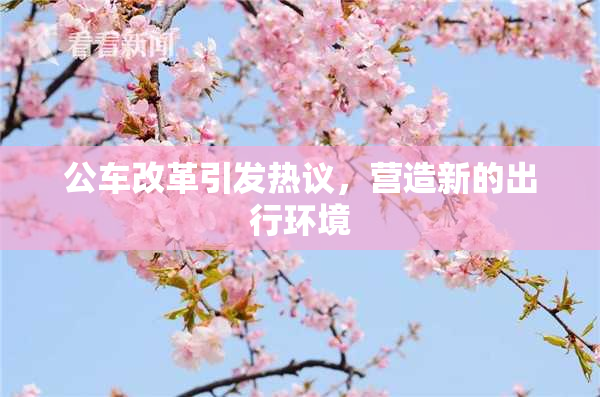 公车改革引发热议，营造新的出行环境
