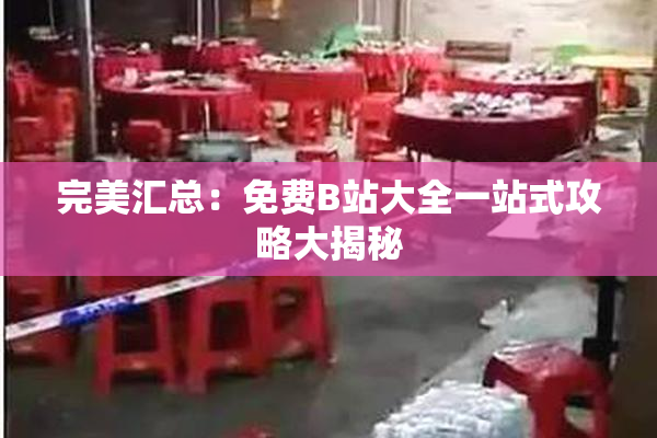 完美汇总：免费B站大全一站式攻略大揭秘