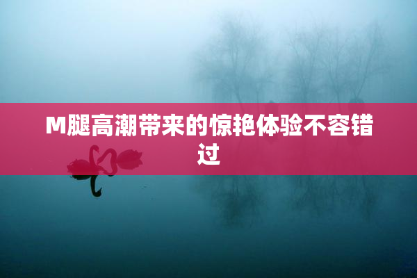 M腿高潮带来的惊艳体验不容错过