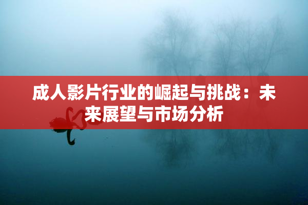 成人影片行业的崛起与挑战：未来展望与市场分析