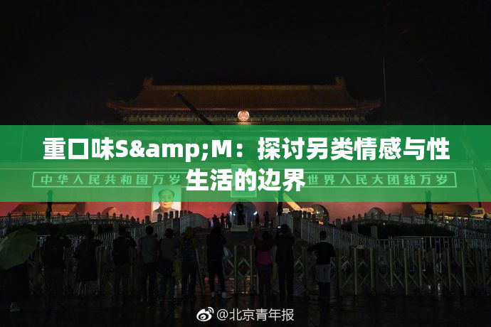 重口味S&M：探讨另类情感与性生活的边界
