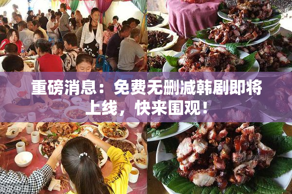 重磅消息：免费无删减韩剧即将上线，快来围观！