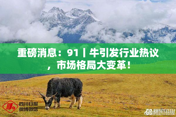 重磅消息：91丨牛引发行业热议，市场格局大变革！