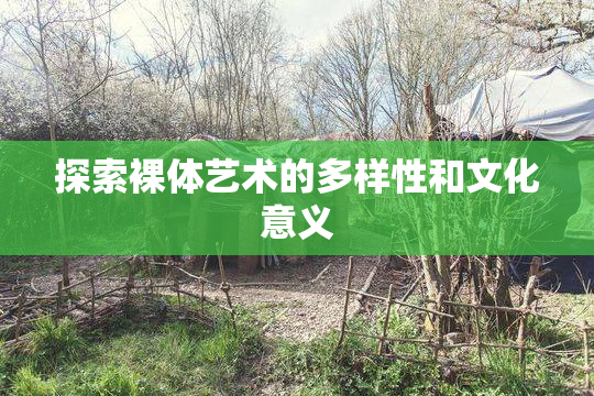 探索裸体艺术的多样性和文化意义