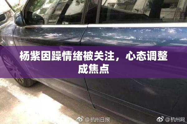杨紫因躁情绪被关注，心态调整成焦点