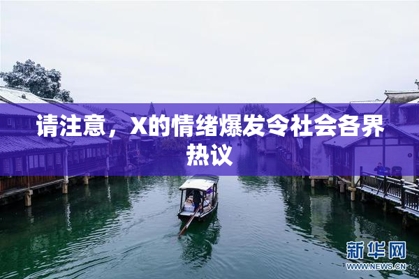 请注意，X的情绪爆发令社会各界热议