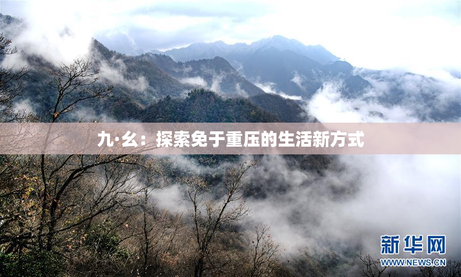 九·幺：探索免于重压的生活新方式