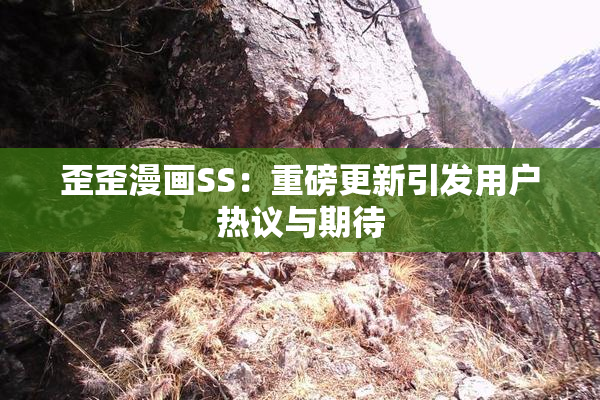 歪歪漫画SS：重磅更新引发用户热议与期待