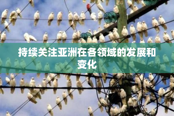 持续关注亚洲在各领域的发展和变化