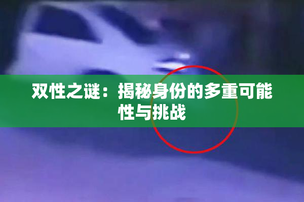 双性之谜：揭秘身份的多重可能性与挑战
