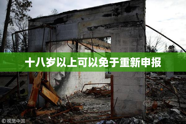十八岁以上可以免于重新申报