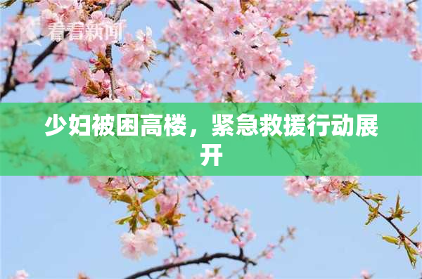 少妇被困高楼，紧急救援行动展开