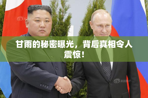 甘雨的秘密曝光，背后真相令人震惊！