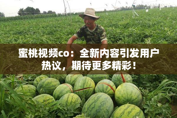 蜜桃视频co：全新内容引发用户热议，期待更多精彩！