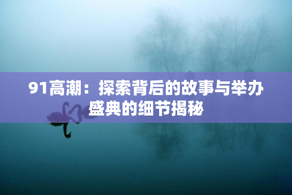 91高潮：探索背后的故事与举办盛典的细节揭秘