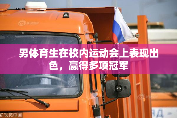 男体育生在校内运动会上表现出色，赢得多项冠军