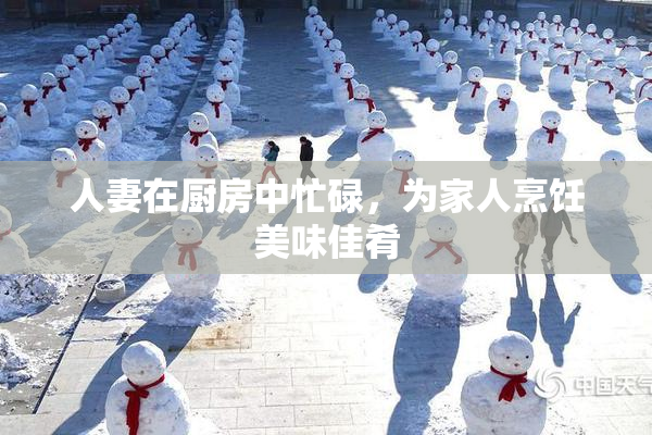 人妻在厨房中忙碌，为家人烹饪美味佳肴