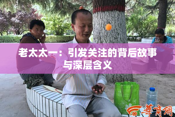 老太太一：引发关注的背后故事与深层含义
