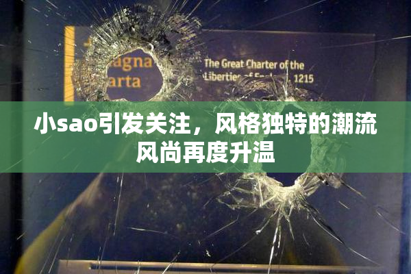 小sao引发关注，风格独特的潮流风尚再度升温