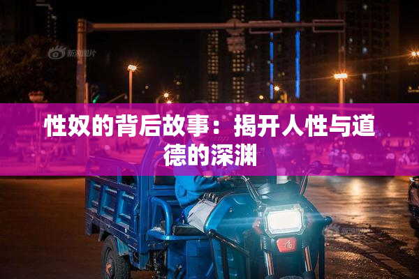 性奴的背后故事：揭开人性与道德的深渊