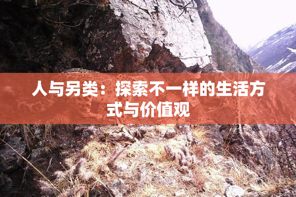 人与另类：探索不一样的生活方式与价值观